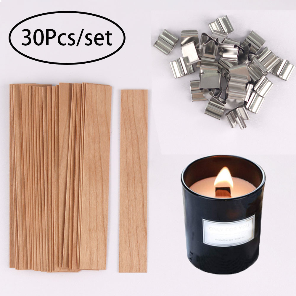 Candle Making Pot - 30pcs Wooden Candle Wicks Candle Making
