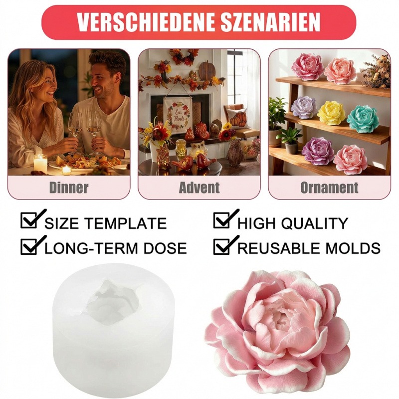 Jasmine flower candle silicone - огляд і ціна Candle Making Jug