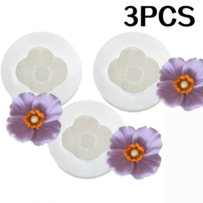3Flower silicone mold，Silicone - огляд і ціна Candle Making Jug