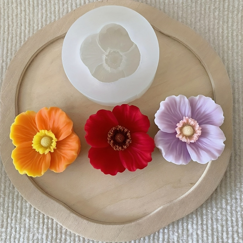 3Flower silicone mold，Silicone - огляд і ціна Candle Making Jug