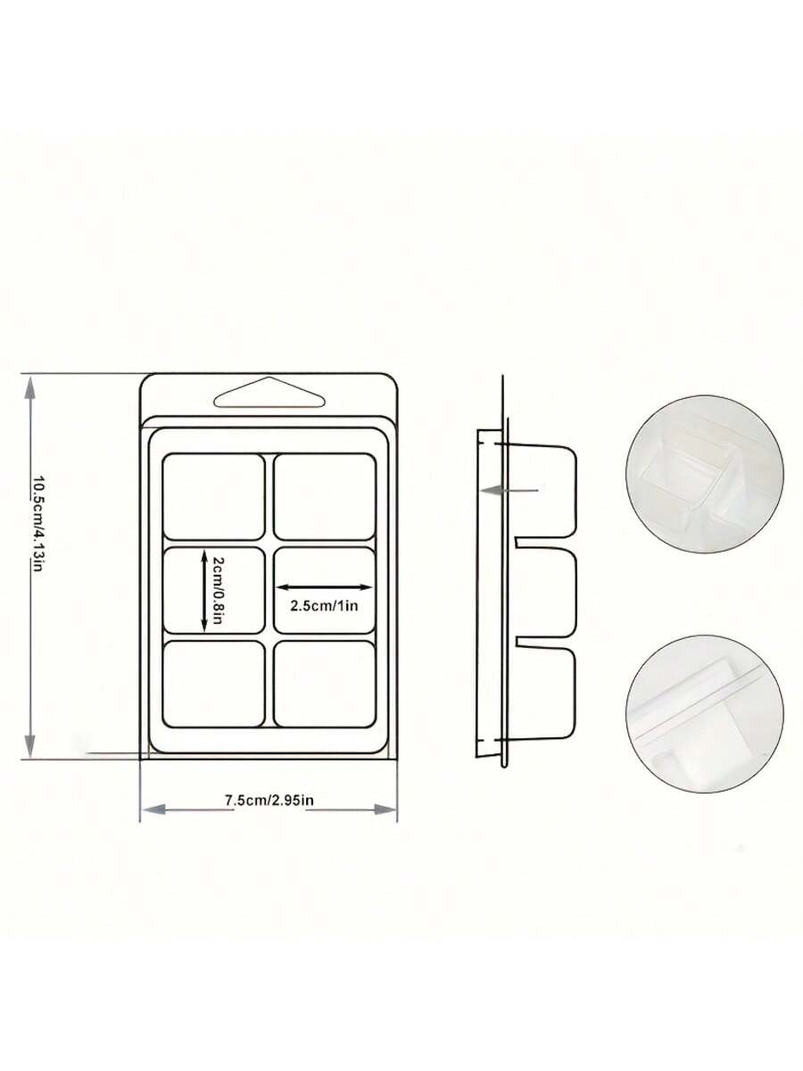 12/24 Pieces Rectangular 6-Hol - огляд і ціна Candle Making Jug