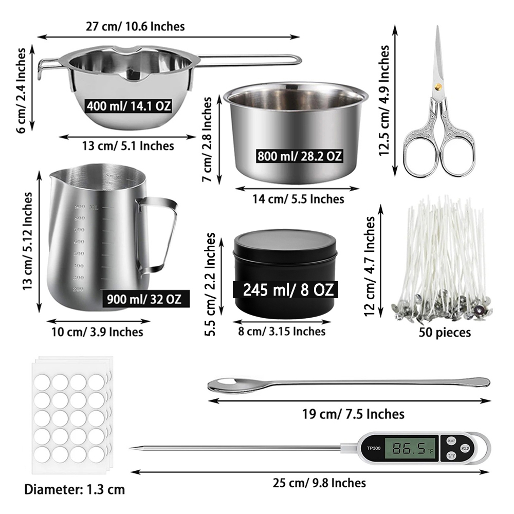 Glintmos DIY Candle Making Kit - огляд і ціна Candle Making Pot