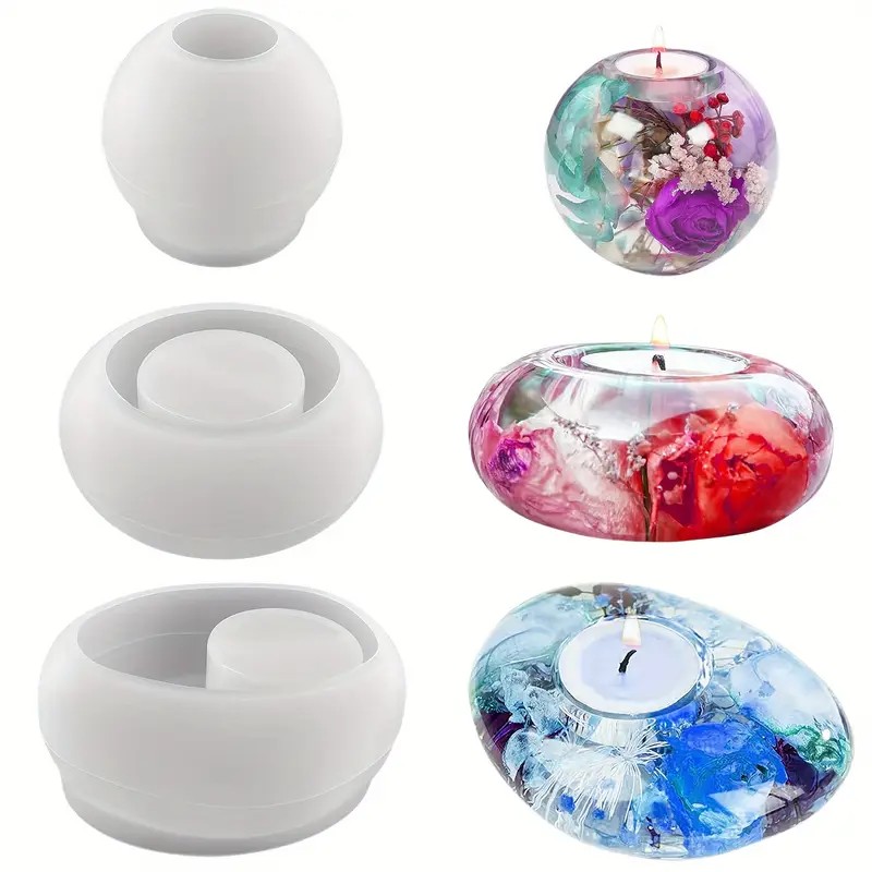 Tealight Candle Holder Resin S - огляд і ціна Candle Making Pot