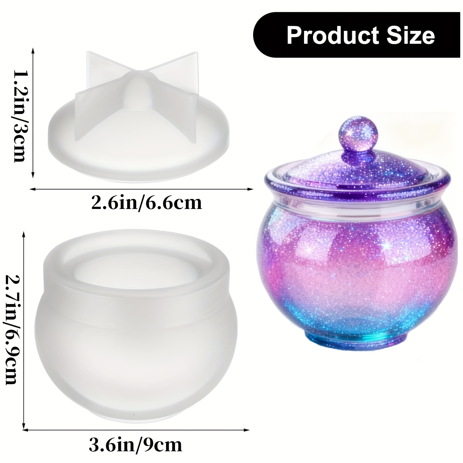 1 set of round resin can molds - огляд і ціна Candle Making Jug